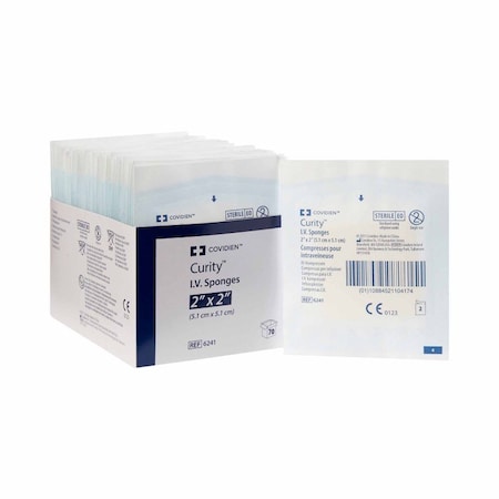Curity I.V. Sponge 2 X 2 Inch Sterile 6-Ply, 70PK 6241